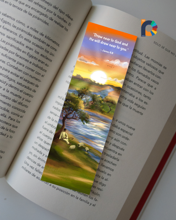 “God Is Near” Bookmark (Package of 25) – James 4:8 & Psalm 34:19 (Double-Sided Scripture Design) - Image 6