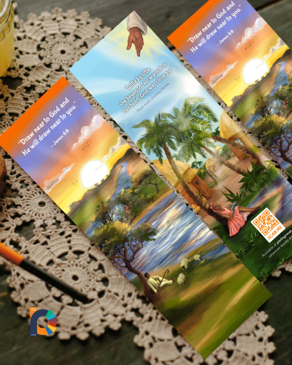 “God Is Near” Bookmark (Package of 25) – James 4:8 & Psalm 34:19 (Double-Sided Scripture Design) - Image 12